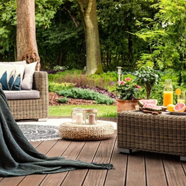clean and well-built patio decking